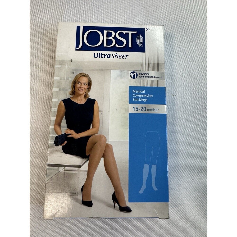 Jobst UltraSheer KNEE HIGH 15-20 mmHg XL Natural Closed toe (119404)